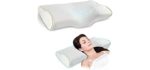 Memory Foam Pillow Orthopedic Pillow Odorless High Density Ergonomic Cervical Sleeping Pillow for Neck Pain Relief - Contour Pillow with Washable Pillow Covers for Side, Back and Stomach Sleepers
