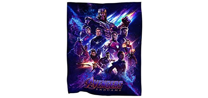 Awesome Shirt Gift MD21 Endgame Violet Cozy Fleece Blanket Large Size 50x60 INCH