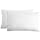 Bare Home Standard Flannel Pillowcase Set - 100% Cotton - Velvety Soft Heavyweight - Double Brushed Flannel (Standard Pillowcase Set of 2, White)