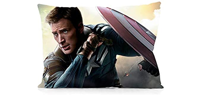 DoubleUSA Both Sides Print - Captain America Pillowcase