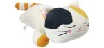21.6” Calico Cat Plush Pillow Kitten Stuffed Animal Body Pet Pillow, Very Soft Large Kitty Hugging Sleeping Pillow
