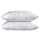 NTCOCO 2 Pillows, Shredded Memory Foam Bed Pillows for Sleeping, with Washable Removable Bamboo Cooling Hypoallergenic Sleep Pillow for Back and Side Sleeper (White, Queen (2-Pack))