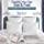 Sleep Restoration Bed Pillow, Set of 2 Comfortable Luxury Cooling Pillows for Back, Side or Stomach Sleepers - Queen Size, Soft Comfort for Cool & Restful Sleeping