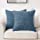 Longhui bedding Crochet Cotton Denim Navy Blue Throw Pillow Cover, 18 x 18 Decorative Pillows Cushion Covers for Couch Sofa Bed, Zipper Closure, Set of 2, Dark Blue