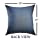 Mugod Decorative Throw Pillow Cover for Couch Sofa,Black Denim of Blue Jeans Blank Canvas Cotton Linen Home Decor Pillow Case 18x18 Inch