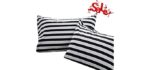 Wellboo Striped - Black and White Pillowcases