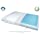 Bluewave Bedding Ultra Slim CarbonBlue Max Cool Gel Memory Foam Pillow for Stomach and Back Sleepers - Thin and Flat for Spinal Alignment and Enhanced Sleeping (Full Pillow Shape, Standard Size)