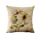 WOMHOPE Set of 4 Vintage Spring Flower Decorative Throw Pillow Covers Pillow Cases Cushion Cases Burlap Toss Throw Pillow Covers 18 x 18 Inch for Living Room,Couch and Bed (Beige Flower)
