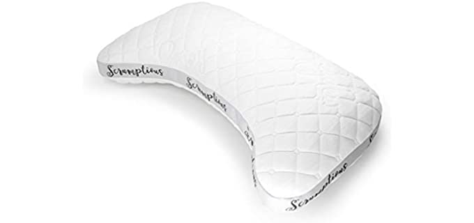 Honeydew Scrumptious Side Sleeper Pillow – Made in USA with Cooling Copper Gel Memory Foam Fill – Hypoallergenic & CertiPUR-US Certified – Fully Adjustable Queen Size for Neck & Shoulder Pain Relief