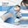 Side Sleeper Pillow - Neck Pillows for Pain Relief Sleeping - Queen Size Bed Pillow with Removable Washable Case - Back and Shoulder Support with Adjustable Memory Foam - 19