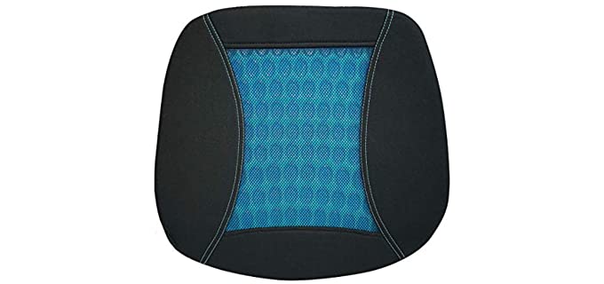 C.P.R. Orthopedic Gel & Memory Foam Seat Cushion Office Chair seat Cushion Automotive Gel Cushion (Y11076(14.5