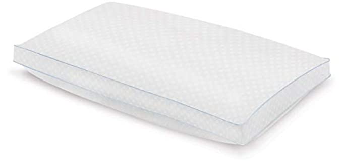 Charisma Paired Comfort Hybrid Memory Foam and Fiber Bed Pillow, 1 Count (Pack of 1), White