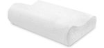 Charisma Gel-Infused Memory Foam Pillow, 1 Count (Pack of 1), White