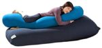 Yogibo Roll Body Pillow, Multi-Purpose for Side Sleeping, Pregnancy, Sitting, Filled with Soft Micro-Beads for Adults and Kids, Turquoise
