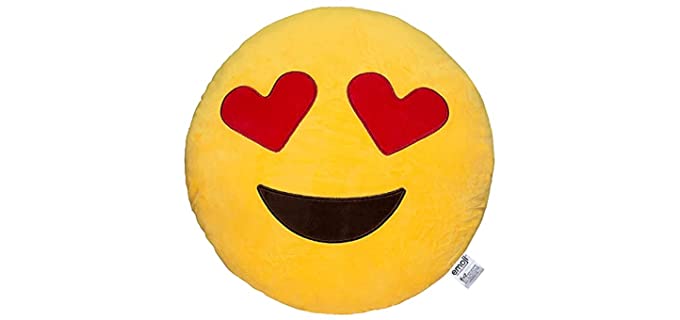 Emoji Heart Eyes Pillow