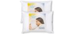 Mediflow Fiber: The First & Original Water Pillow, clinically Proven to Reduce Neck Pain & Improve Sleep. Therapeutic, Ideal for People Looking for Proper Neck Support