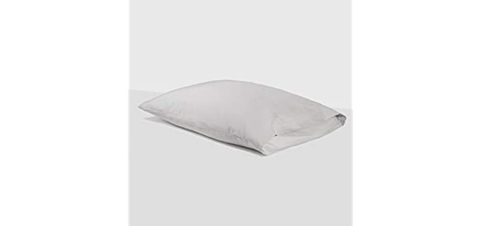 Silvon Anti-Acne Silver Infused Pillowcase | Woven with Pure Silver and Premium Breathable Supima Cotton | Antimicrobial, Ultra Soft & Hypoallergenic (Standard, Silver/Grey)