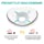 Baby Pillow for Newborn Infant(0-12months),Flat Head Prevention 3D Memory Foam Can Support Head & Neck Pillow,Head Shaping Pillow,Heart Shaped
