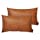 HOMFINER Set of 2 Thick Faux Leather Lumbar Throw Pillow Covers 12x20, Modern Farmhouse Boho Small Long Accent Scandinavian Decor Rectangle Decorative Cushion Cases for Couch Bed Sofa Cognac Brown