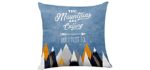 Inspirational Quotes Pillow Covers - The Mountains Are Calling And I Must Go Pillow Covers for Nursery/Home/Living Room Decor - Bible Verse Quote Pillow Covers Home Sofa Couch Decor 18 x 18 Inch