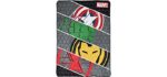 Jay Franco Marvel Avengers Intro Blanket - Measures 62 x 90 inches, Kids Bedding Features Captain America, Iron Man, & Hulk - Fade Resistant Super Soft Fleece (Official Marvel Product)