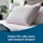 LUCID Eucalyptus Scented Refreshing Plush Memory Foam-Side, Back, and Stomach Sleepers Pillow, Queen Size (Pack of 1)