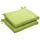 Pillow Perfect 451664 Indoor/Outdoor Green Textured Solid Square Seat Cushion, 2-Pack,18.5 in. L X 16 in. W X 3 in. D