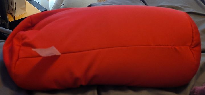  Using the hypoallergenic microbead body pillow from Cushie Pillows