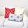SLOW COW Decorative Embroidery Throw Pillow Cover Geometric Red Cushion Cover Decorative Throw Pillow for Sofa 18x18 inches