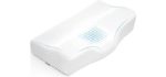 SOLEDI Memory Foam Pillow, Adjustable Neck Pillow Ergonomic Cervical Pillows for Neck Pain, Neck or Back Support, Stomach, Side Sleepers, Orthopedic Contour Pillow
