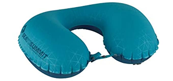 Sea to Summit Aeros Ultralight Traveller Inflatable Neck Pillow, Aqua
