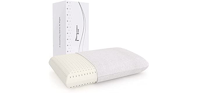 Talalay Latex Foam Pillow for Sleeping : Extra Soft Bedding Pillows (Standard Size) ,Breathable Bed Pillow for Supine,Stomach Sleepers,Helps Relieve Shoulder and Neck Pain (High Elasticity)