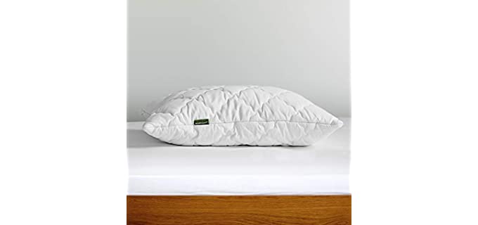 WOOLROOM Classic Wool Pillow Standard, Medium-Firm, Natural Filled Sleeping Bed Pillows (Standard, 20 x 26 inch)