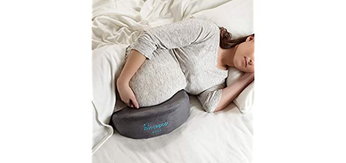 hiccapop Pregnancy Pillow Wedge for Maternity | Memory Foam Maternity Pillows Support Body, Belly, Back, Knees