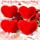 4 Pieces Valentine's Day Red Heart Pillow Cute Plush Cushion Toy Throw Heart Shaped Pillow Decorative Stuffed Heart Pillow Kids' Plush Toy Pillows for Girls Children Kids' Friends Bed Chair Sofa Cars
