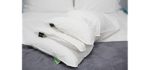 Adjustable Loft Bed Pillow - Three Pillows in One for Best Sleeping Position Possible - Back, Side, and Stomach Sleepers - High, Medium, Low Loft - 100% Cotton and Hypoallergenic Polyester Fill