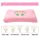 Aloudy Memory Foam Toddler Pillow, Organic Cotton Cover, Breathable Kids Pillow 20 x 12(10) x 2(2.5) for 2-10 Years Old Children(Pink)