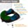 Donut Pillow Hemorrhoid Tailbone Cushion – Medium Black Seat Cushion Pain Relief for Coccyx, Prostate, Sciatica, Pelvic Floor, Pressure Sores, Pregnancy, Perineal Surgery, Postpartum Recovery