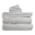 Freshee 100% Cotton 6 Piece Solid White Bath Set with Antimicrobial Odor Protection