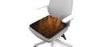 MAXCOM Foldable Heated Seat Cushion for Hips, Heating Chair Pad, 3 Temperature Settings with USB Port, Light & Portable - Office/ Home Use