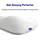 Cushion Lab Deep Sleep Pillow, Patented Ergonomic Contour Design for Side & Back Sleepers, Orthopedic Cervical Shape Gently Cradles Head & Provides Neck Support & Shoulder Pain Relief - Calm Grey