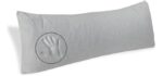 Milliard Full Body Pillow - Shredded Memory Foam with Washable Cover - Long, Hypoallergenic, Firm Hug Pillows for Side and Back Sleepers (54in, Cool Grey)