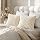 All Smiles Beige Faux Soft Plush Washable Pillow Cover