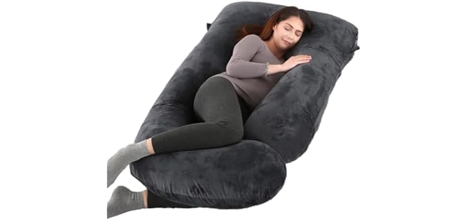 Allopera U Shape Long Pregnancy Adjustable Body Pillow