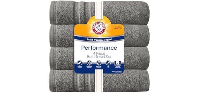 Arm & Hammer Performance Bath Soft Washable Towel