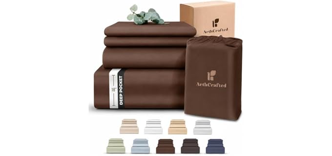 ArthCrafted Eucalyptus Tencel Soft Cooling Sheet Set
