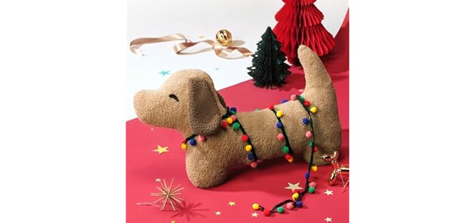 Ashler Home Deco Dachshund Shaped Throw Pillow