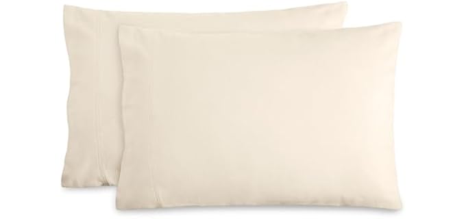 Bare Home Flannel Cotton Soft Washable Pillowcase