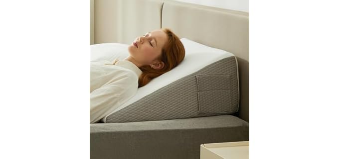 Bedluxe Classic Gel Memory Foam Wedge Pillow