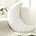 Beeveer Moon Shaped White Pillow